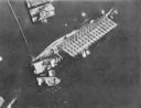 Image: USN NR&L (MOD) 39768 Utah with righting headframes in place, 15 November 1943.
