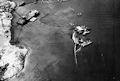 Image: USN NR&L (MOD) 39767 Utah in final position, 37° 45' to port, 13 March 1944.
