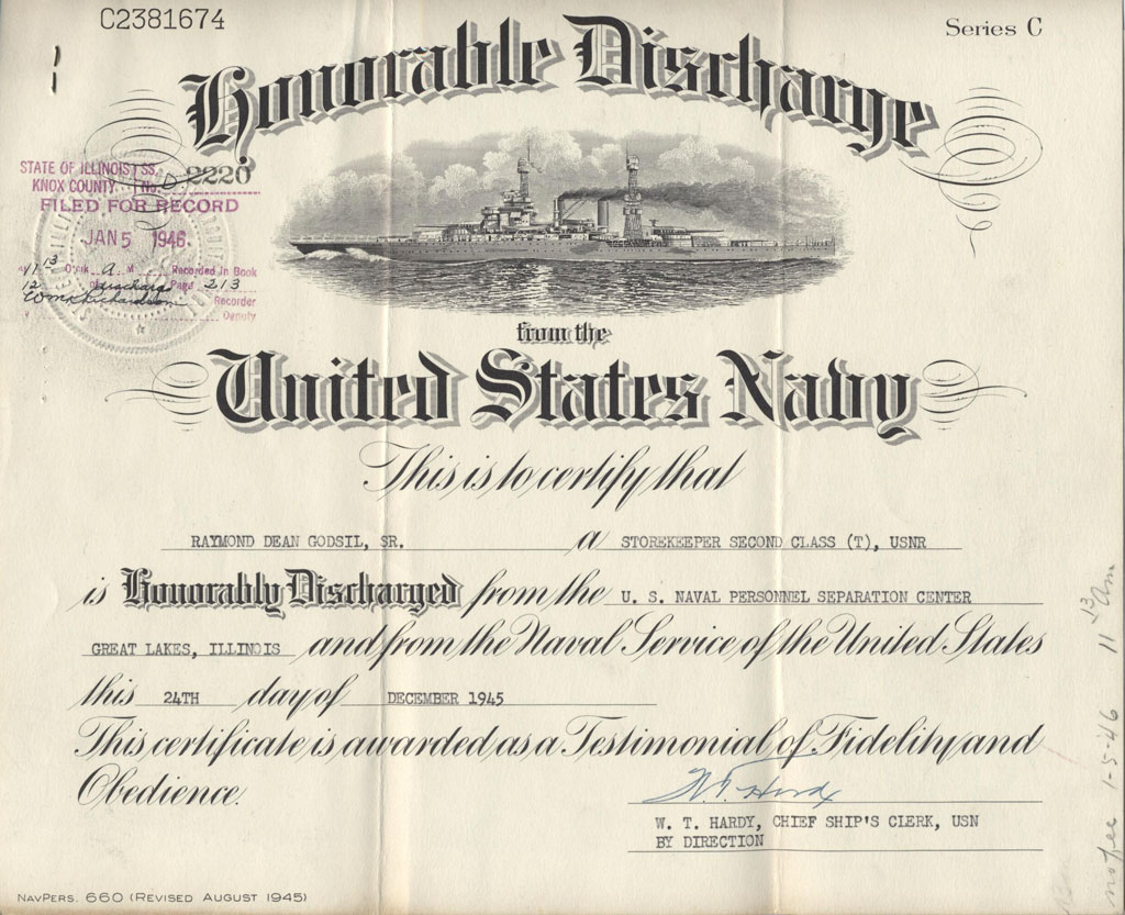 military discharge records