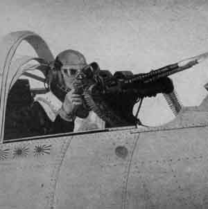 Gunner in rear cockpit
