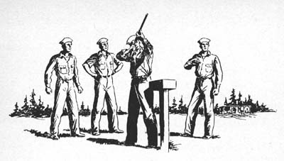 Sailors  skeet shooting