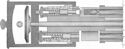Section View Showing the Action of Gatling's First Model Gun