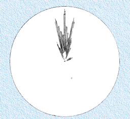 pattern of lobe-switching radar with PRR of 1640 cycles