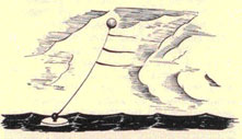 Illustration of balloon-supported decoy streamers.