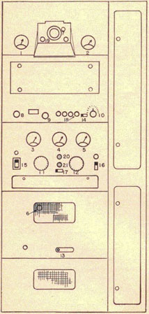Line drawing of the main unit.
