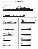 Landing Craft silhouettes