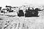 Delivering Cargo on Runner Sleds--Note Casualty Evacuation station in Background