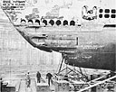 Photo 14-2: DRAGONET (SS293). View from port side showing damage 