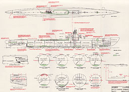 Plate V: Schematic of depth charge damage