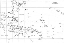 Map Covering Area of Principal U.S. Submarine Operations