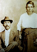  David Martin (son of Sam Martin) and wife Adeline Jeffries (c. 1890)