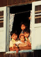Burmese schoolchildren