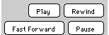 Applet with five right aligned buttons