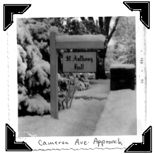 Sign outside 107 W Cameron