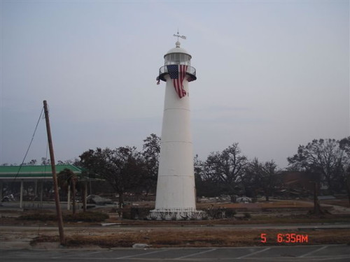 Biloxi Light after Katrina