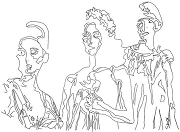 Raymond St Arnaud, The Figuratives_Digit 1398