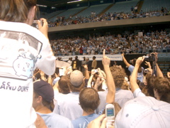 Holding the trophy with Roy