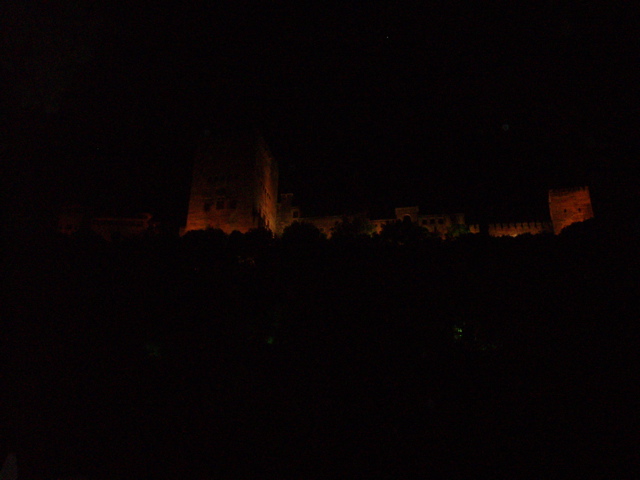 Alhambra at night