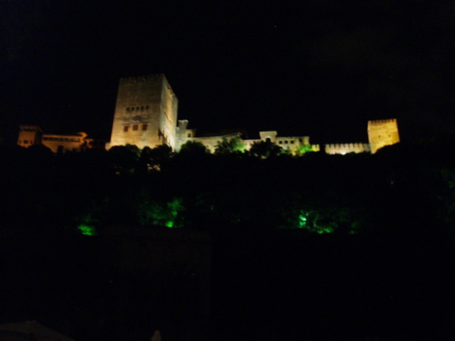 Alhambra at night