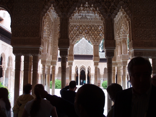 Across the courtyard of the 12 lions