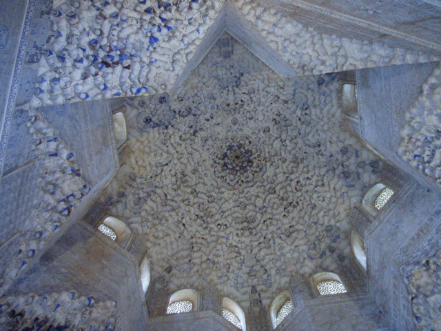 A plaster ceiling