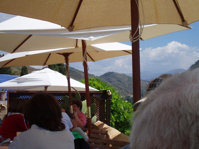 view from lunch near Mirador St Nick