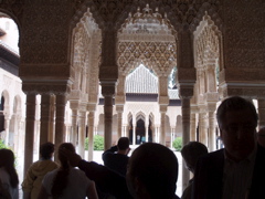 Across the courtyard of the 12 lions