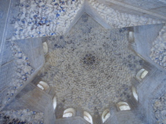 A plaster ceiling