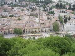 Looking down on lunch place of earlier in the week