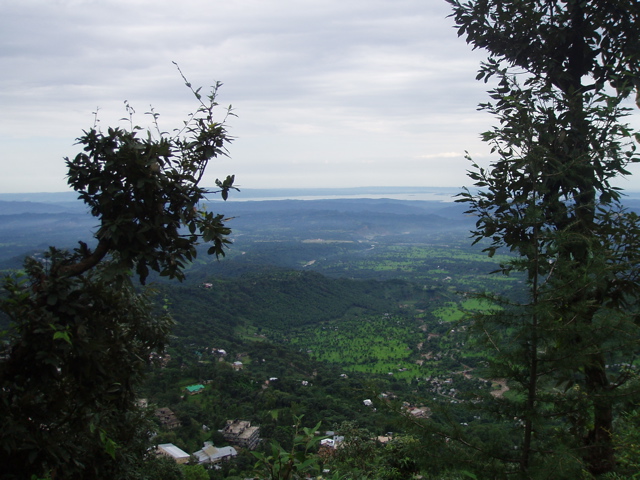 View from behind the temple