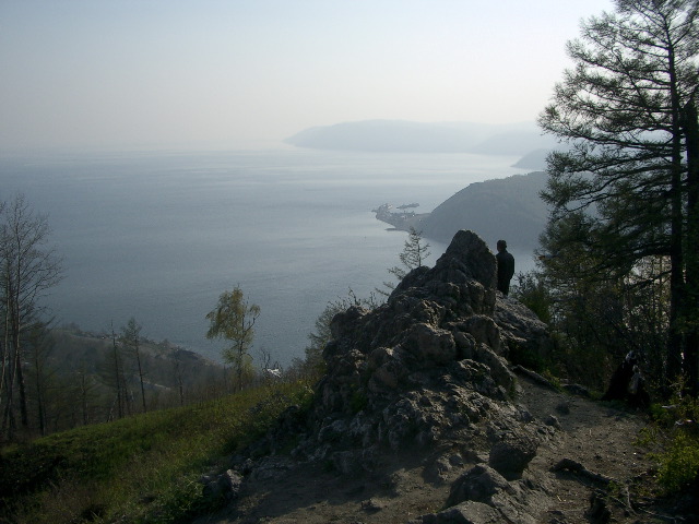 from the peak