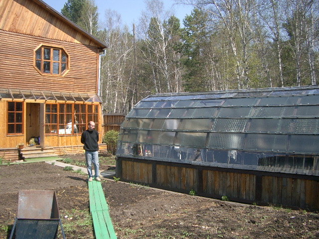 Dacha, greenhouse and Anatoli