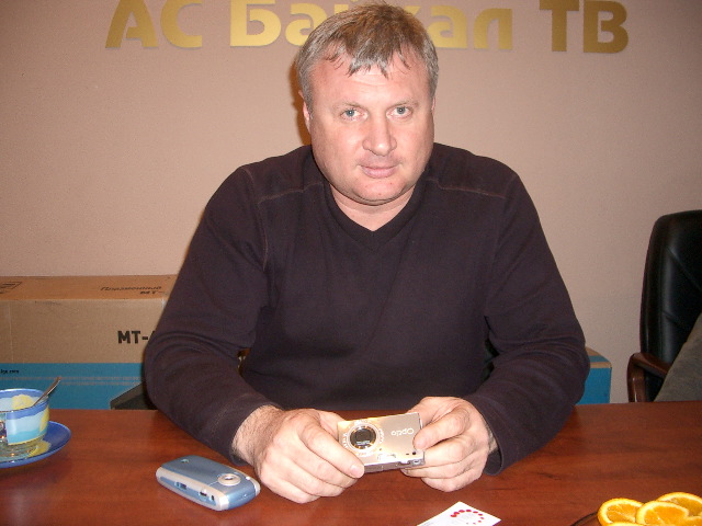 Alexander Tyunikov President of AS Baikal TV (note his camera)