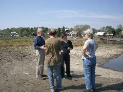 By the bay with Larry, Anatoli, Elena and Nadia