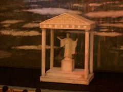 stage with set for midsummer night's dream