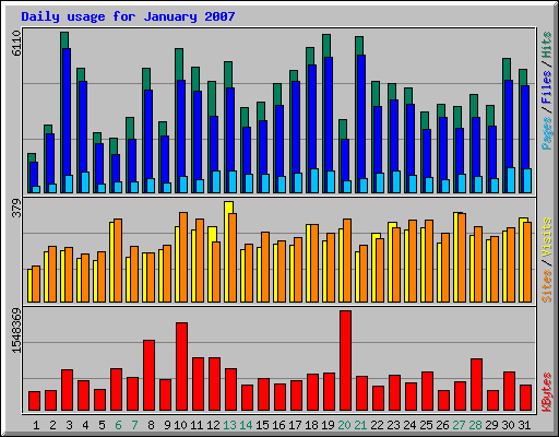 daily usage 2007