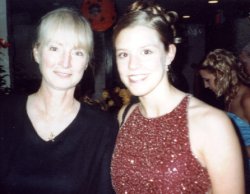 Sandra and Kelly Hubbard snapshot taken at the prom  in 2002