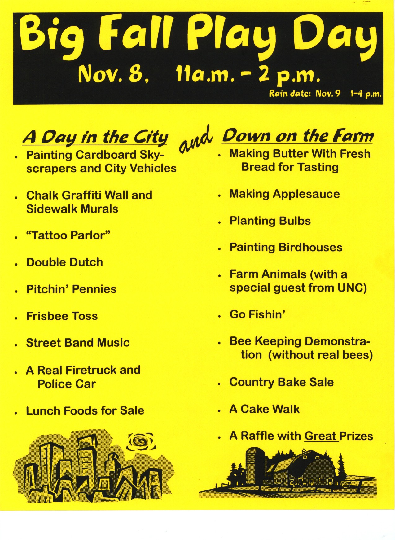 Big Fall Play Day Flyer