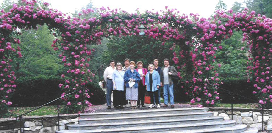 Charlie 



        Campo, Debra Bade, Bob Jansen, Mona Hatfield, Linda Henderson, Lany McDonald, 



        Chris Hardesty, and Johnny Miller on a field trip to Longwood Gardens.