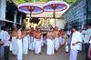 Perumal Purappaadu outside the temple