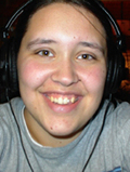 Yes, Becky really is wearing headphones