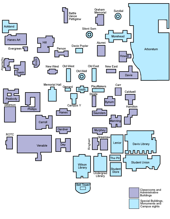 Map of UNC