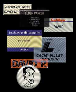 The Story of My Life in Name Badges