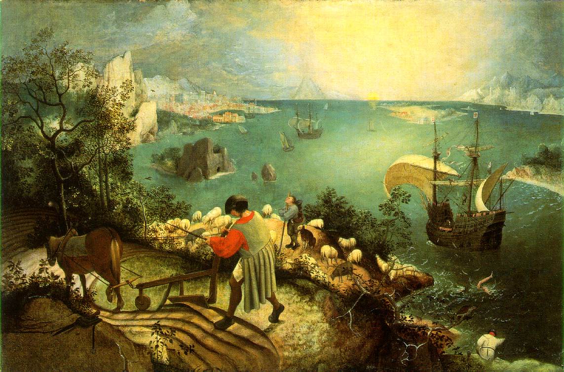 Landscape with the Fall of Icarus Painting