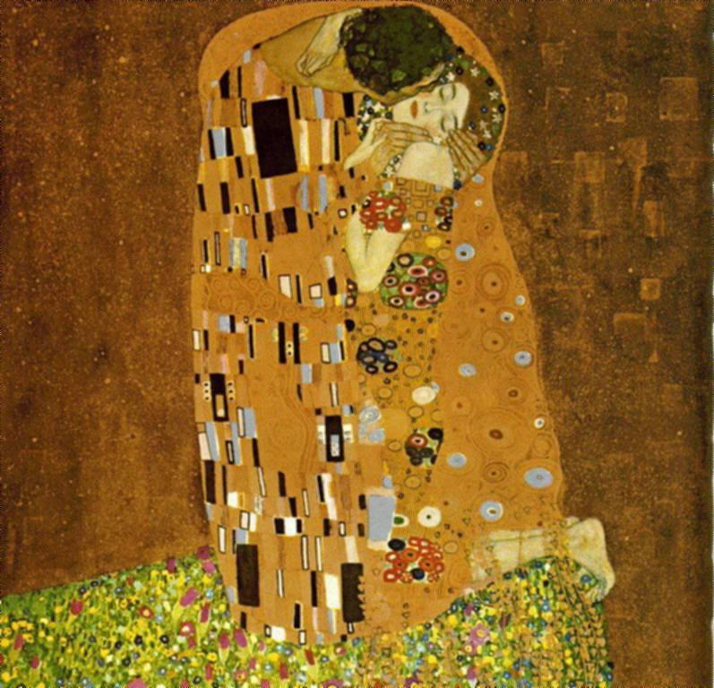 Gustav Klimt's "The Kiss"