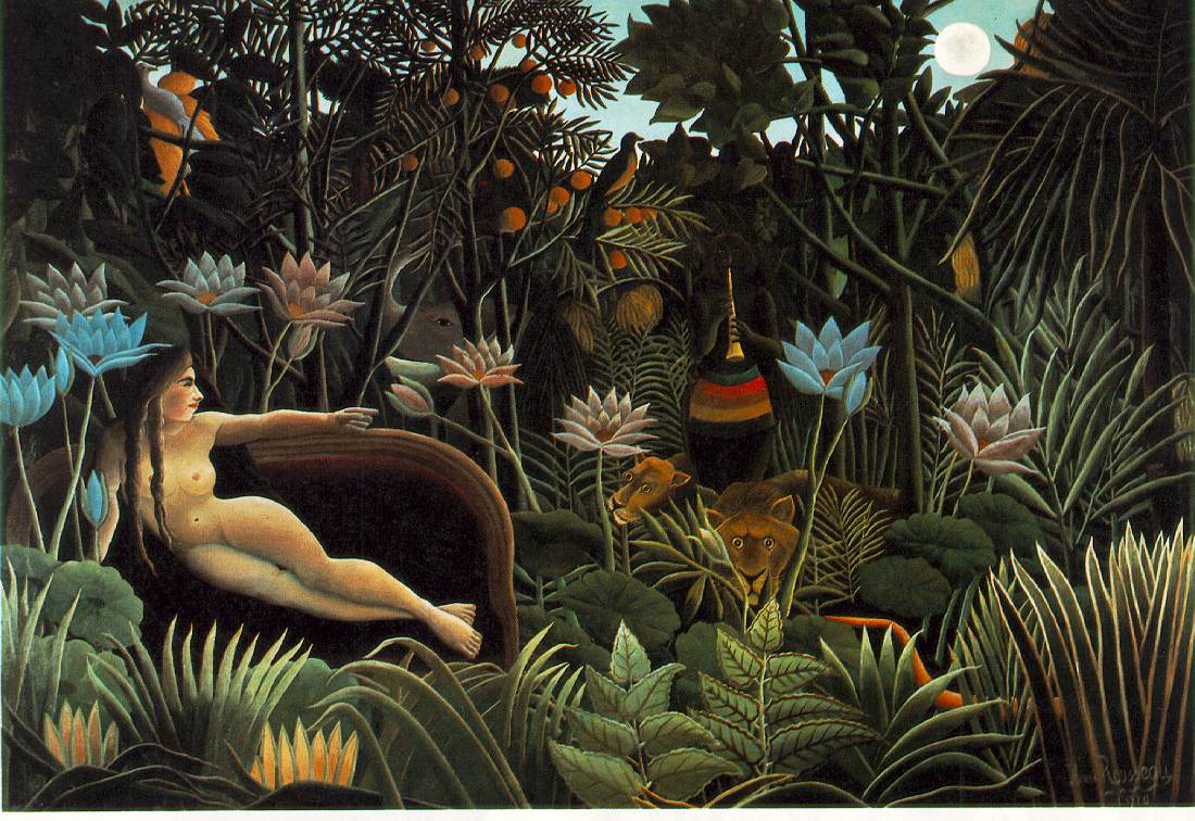 The Dream - Portrait by Henri Rousseau