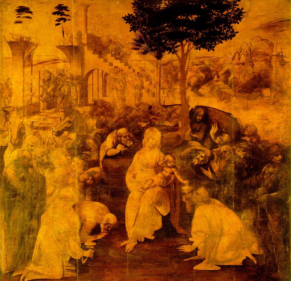 Leonardo Da Vinci the Adoration of Magi