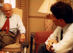 Photograph of Walker Percy during Interview with Brent Short