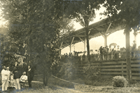 Concert Goers at Train Station