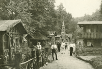 Village Street With Church